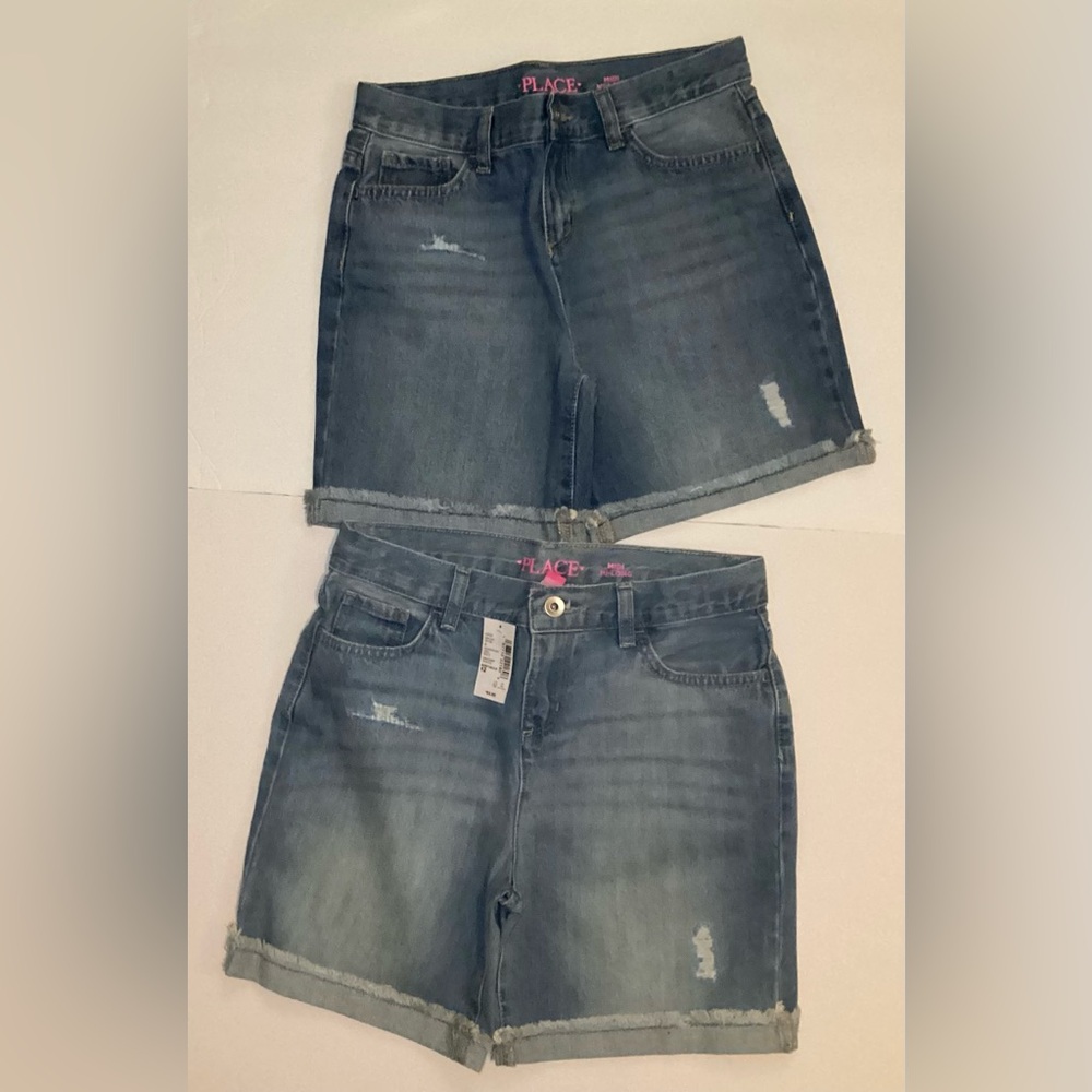 The Children’s Place 2-Pack Girls Size 12 Jean Shorts
